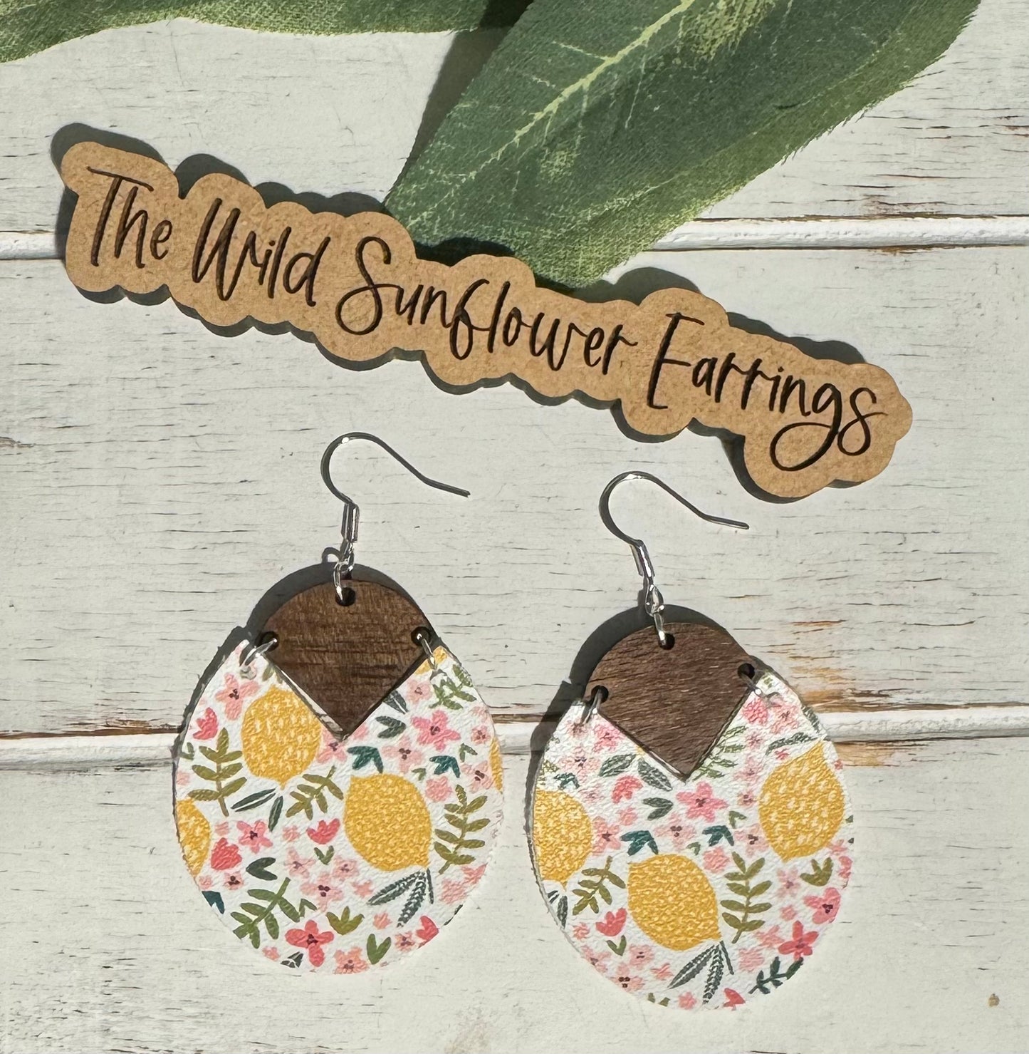 NEW! Wood Floral Lemons