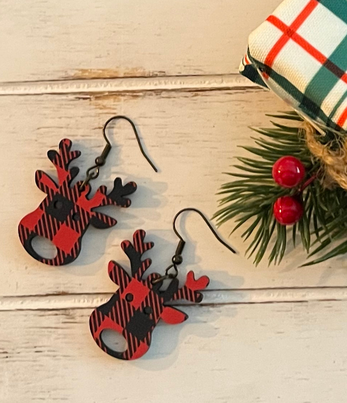 Buffalo Plaid  Reindeer